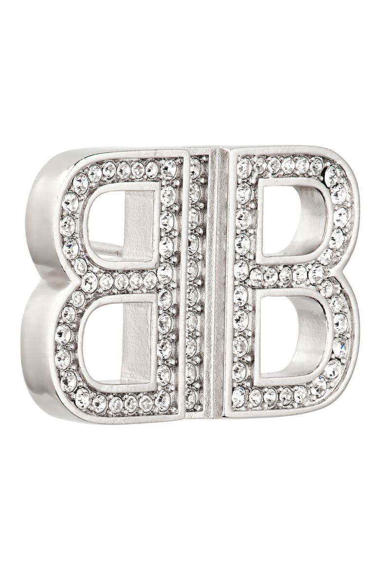 BB 2.0 Crystal Stud Earrings, Alternate, color, SILVER/ CRYSTAL