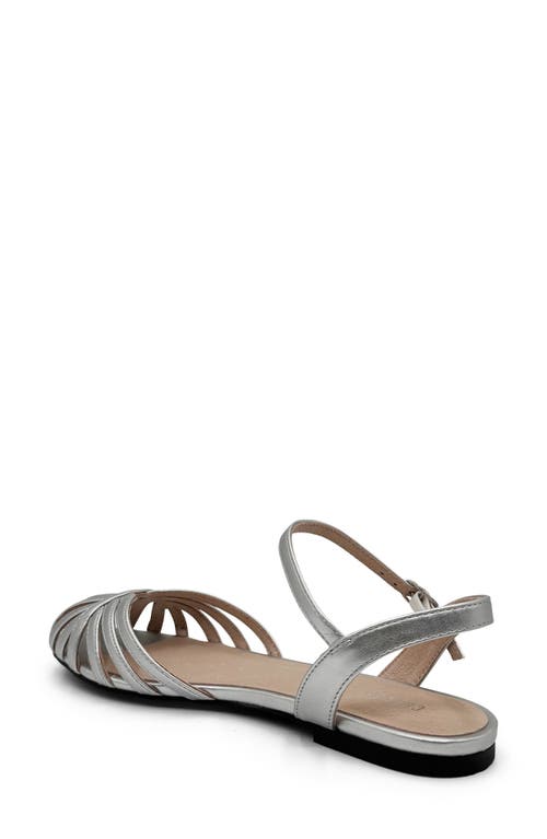 Chelsea Crew Cage Ankle Sandal In Silver Pu