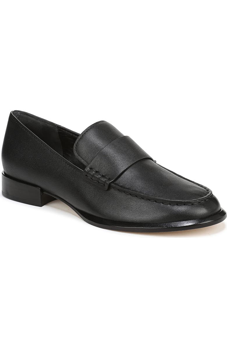 Vince Nelli Leather Loafer, Main, color, Black