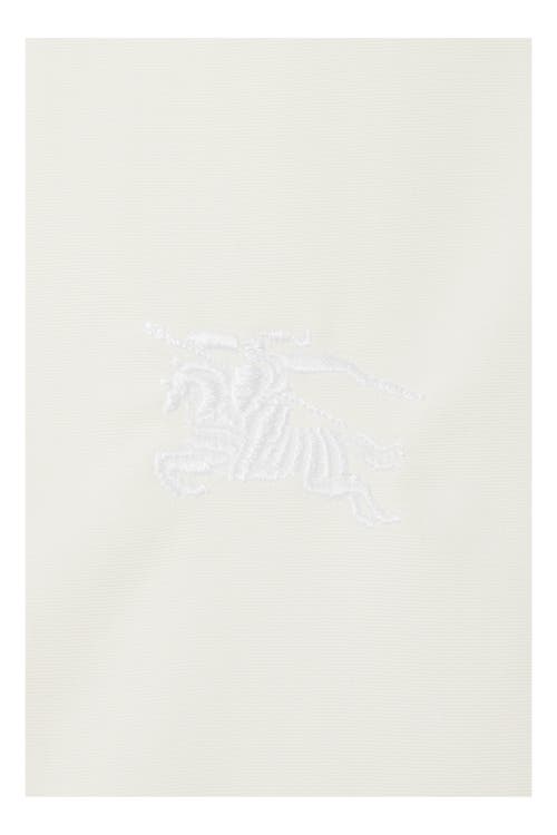 Shop Burberry Regular Fit Cotton Formal Shirt In String