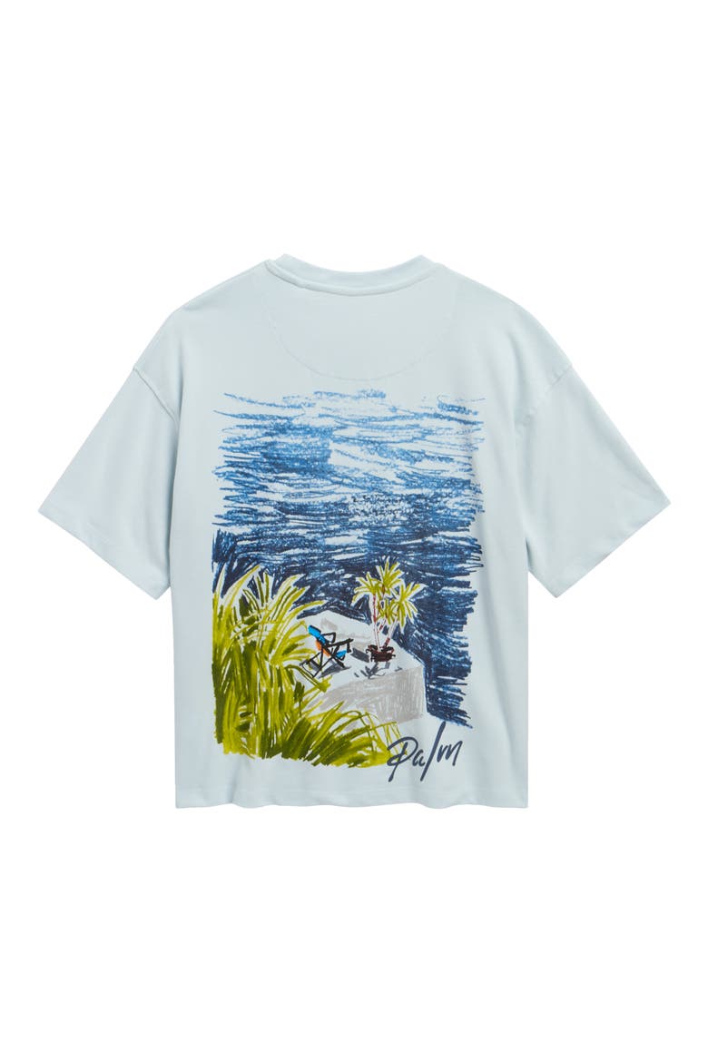 Kids' Palm Graphic T-Shirt, Alternate, color, BLUE