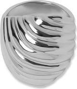 ARGENTO VIVO Ribbed Ring