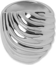 ARGENTO VIVO Ribbed Ring