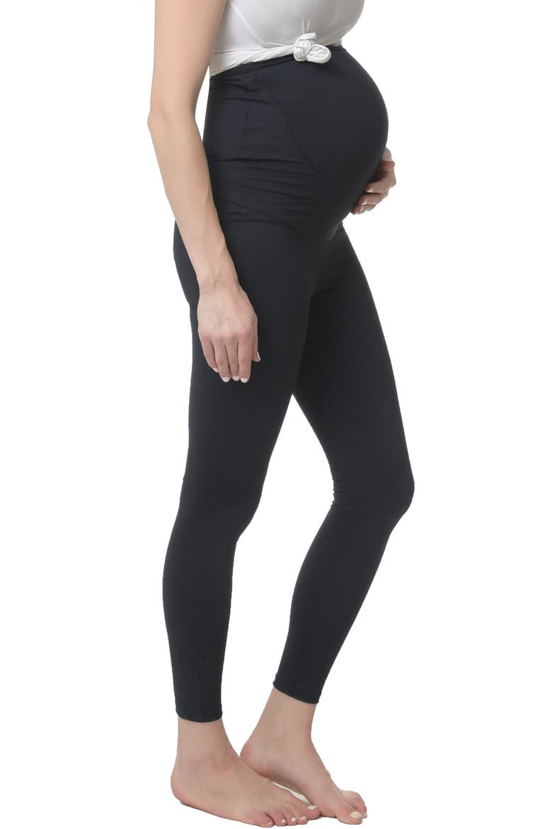 Rae Belly Support Maternity Leggings, Alternate, color, Black