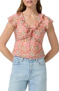 PAIGE Farrow Floral Ruffle Top