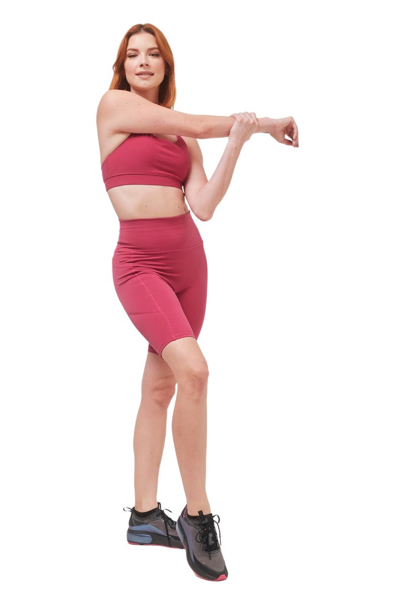 Rebody Active Making Moves Cloudlux Pocket Biker Shorts 8.5", Alternate, color, Fuschia