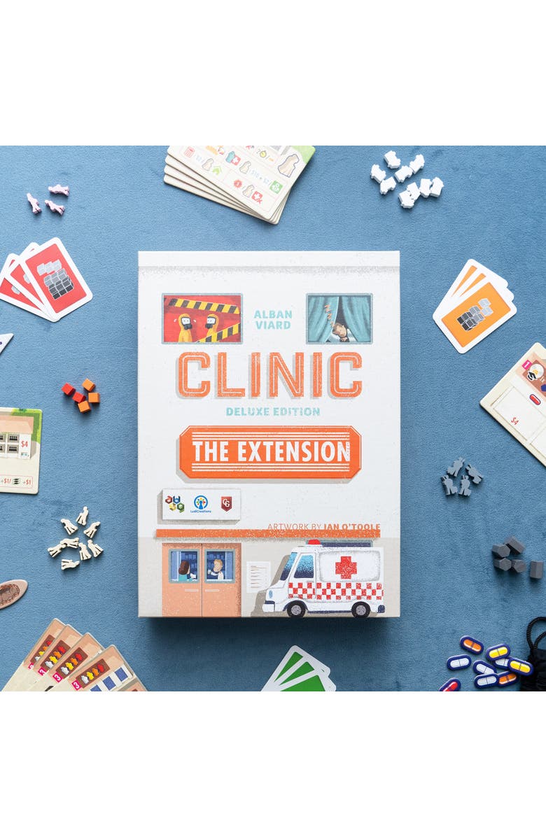 Capstone Games Clinic Deluxe Extension 1 Strategy Board Game,12+, Alternate, color, Multicolored