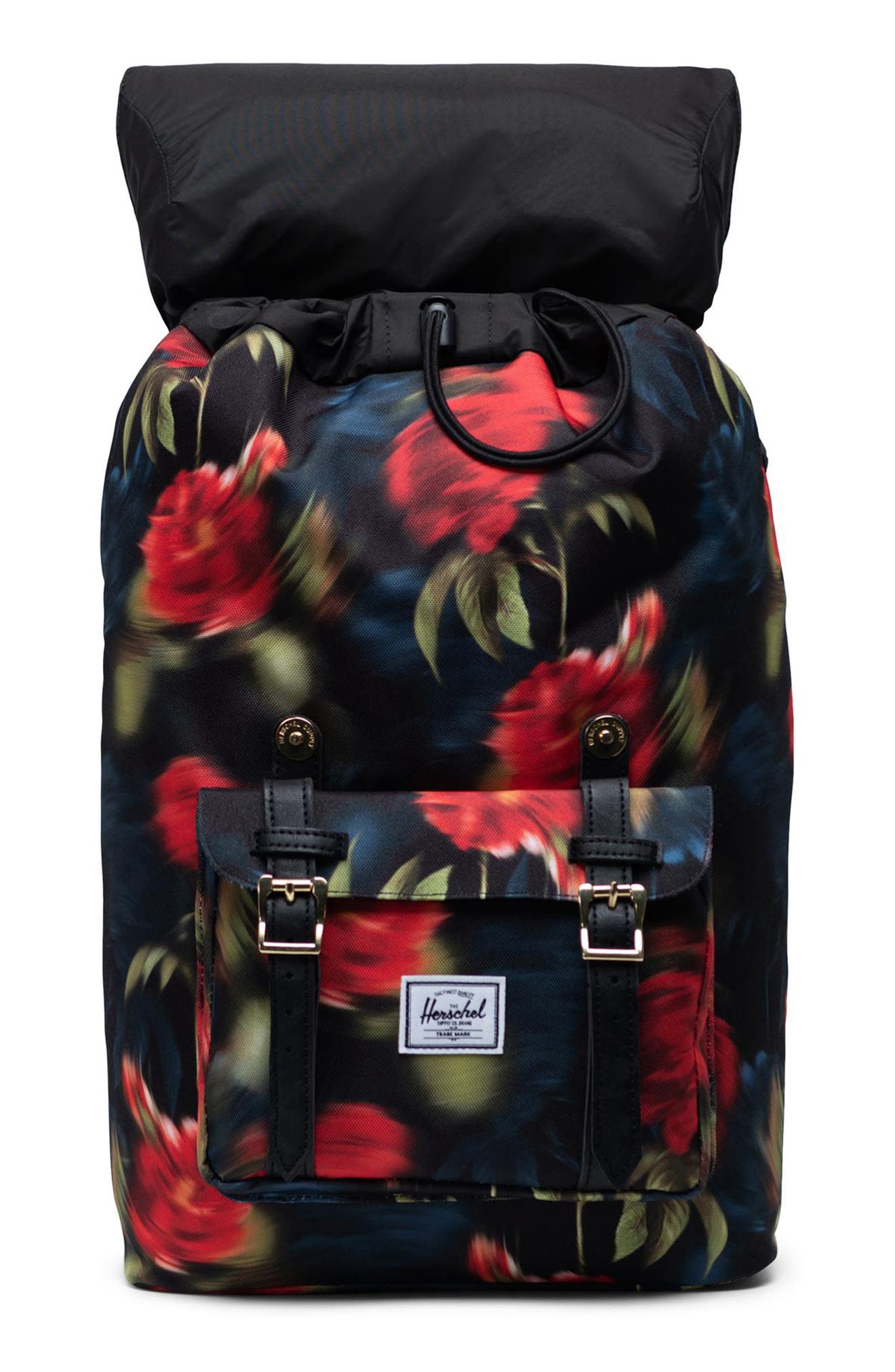 Herschel Supply Co. Blurry Rose Print Little America Backpack, Alternate, color, 
