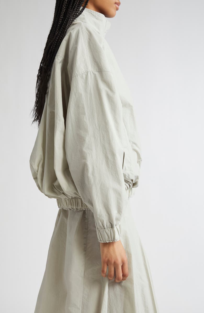 renaissance renaissance Alex Double Layer Bubble Hem Taffeta Bomber Jacket, Alternate, color, 