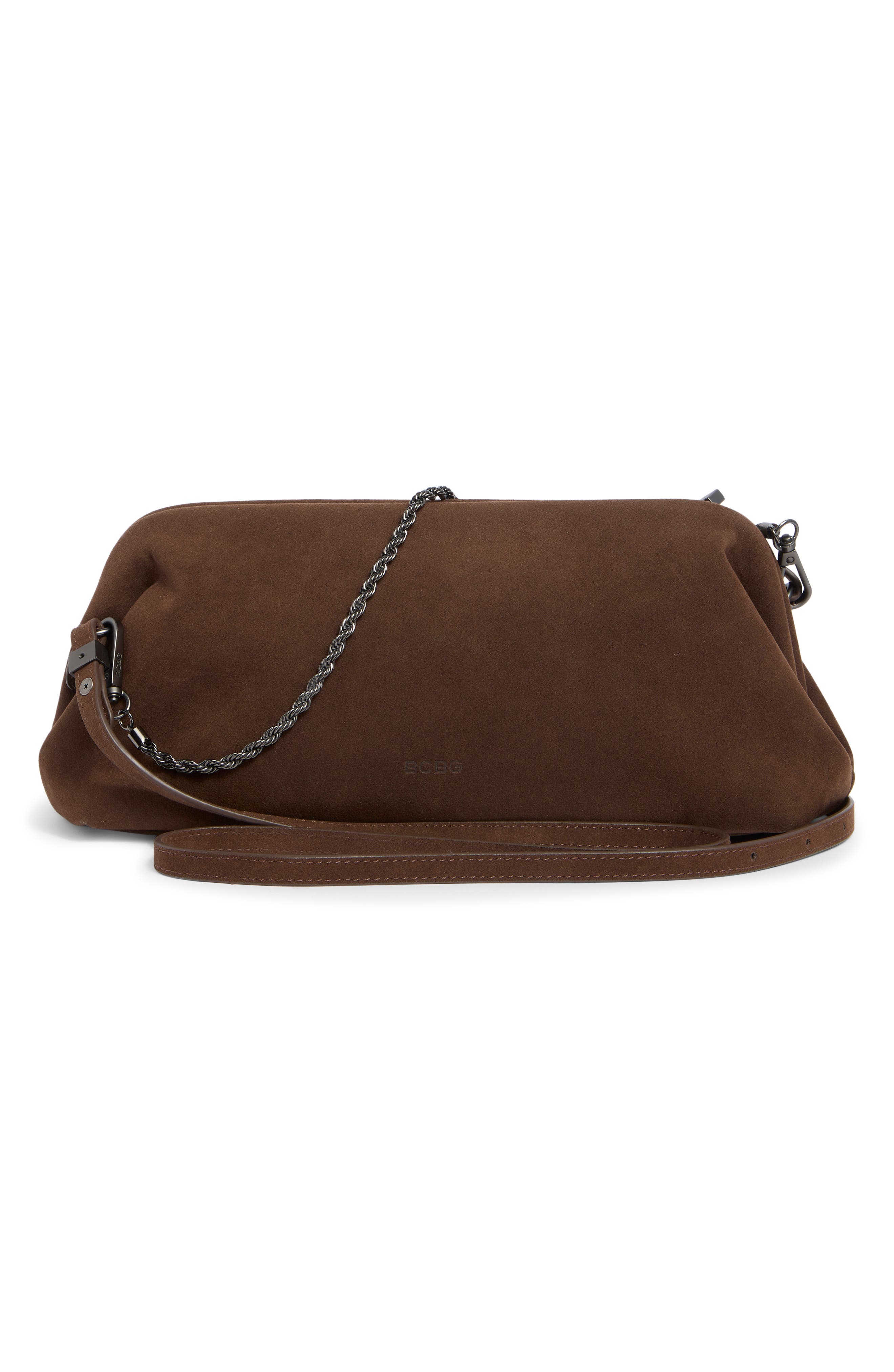 East/West Shoulder Bag, Alternate, color, CHOCOLATE