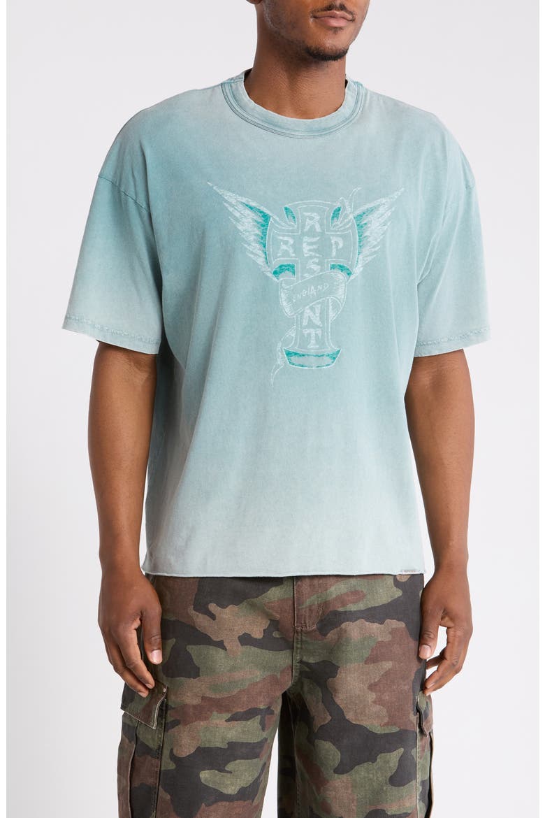 Westside Graphic T-Shirt, Main, color, SMOKED TEAL