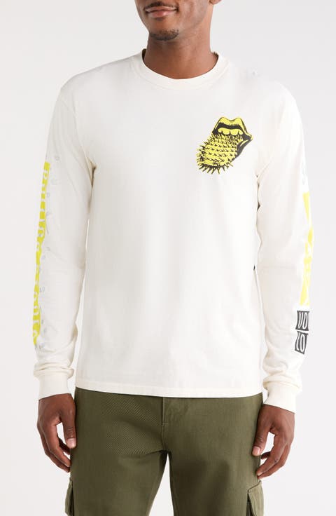 Rolling Stones Long Sleeve Cotton Graphic T-Shirt