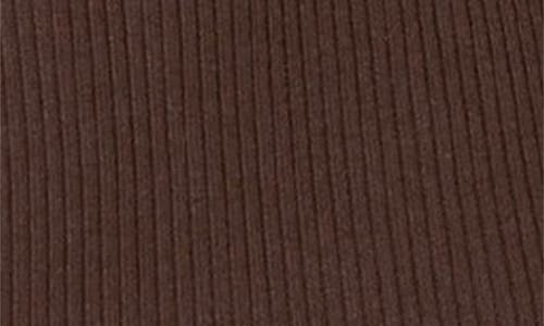 Bebe Mock Neck Sweater Midi Dress In Brown