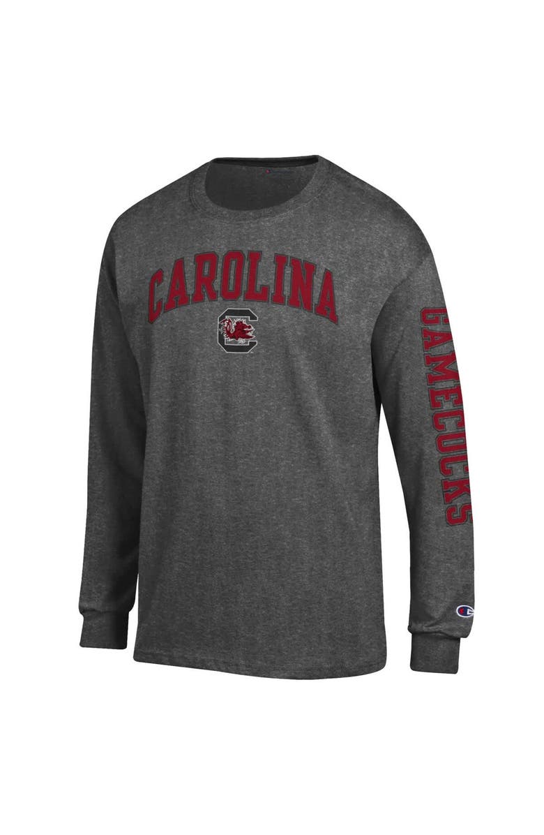 Champion Men's Champion Charcoal South Carolina Gamecocks Arch Over Logo 2-Hit Long Sleeve T-Shirt, Alternate, color, Charcoal