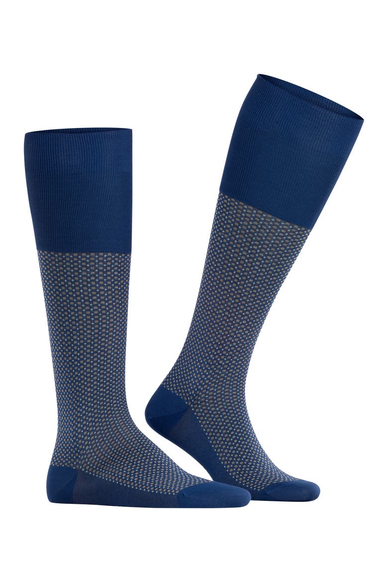 Uptown Tie Knee High Socks, Alternate, color, Royal Blue
