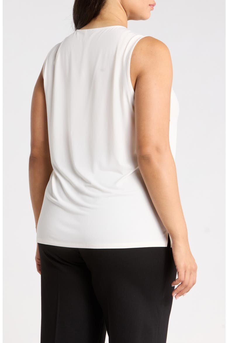 Keyhole Sleeveless Top, Alternate, color, WHITE DOVE