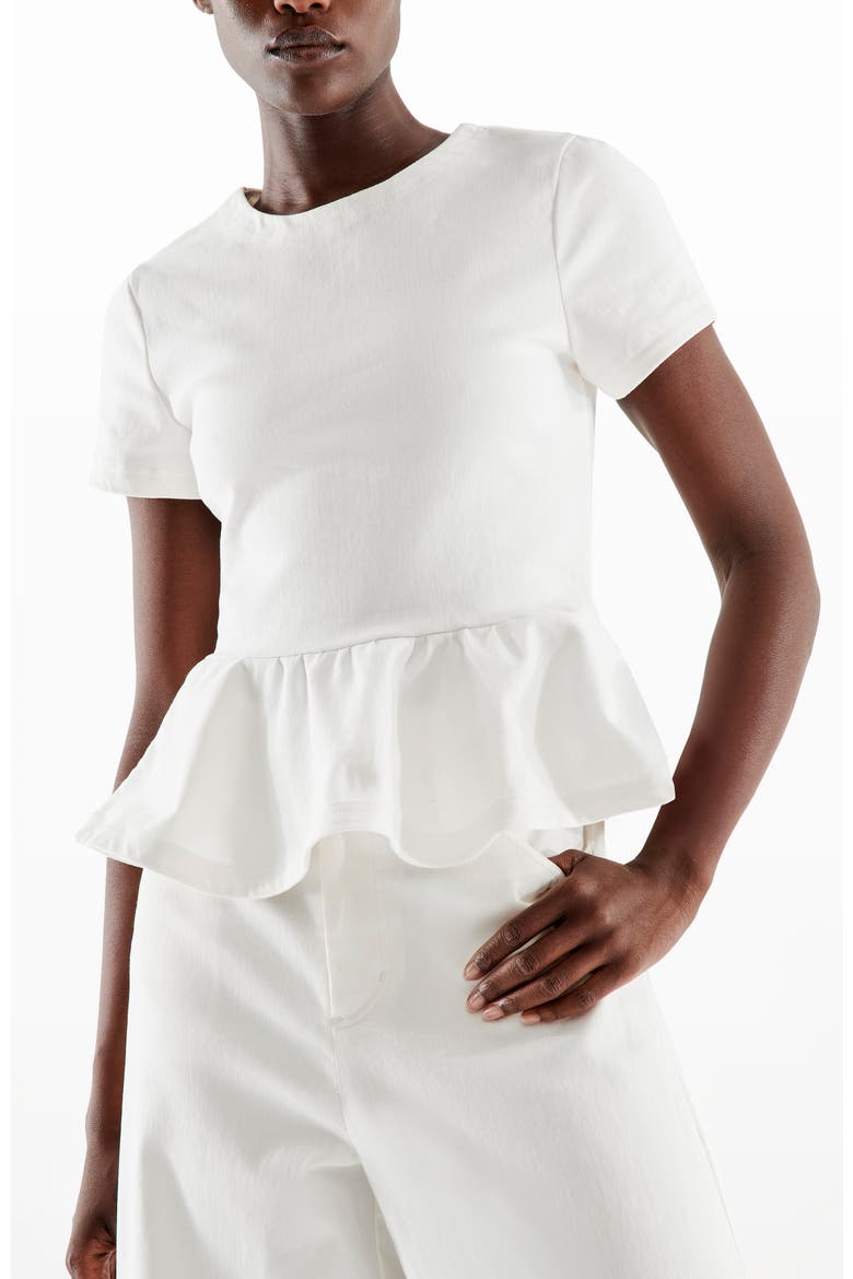 Alexandria Top, Alternate, color, White