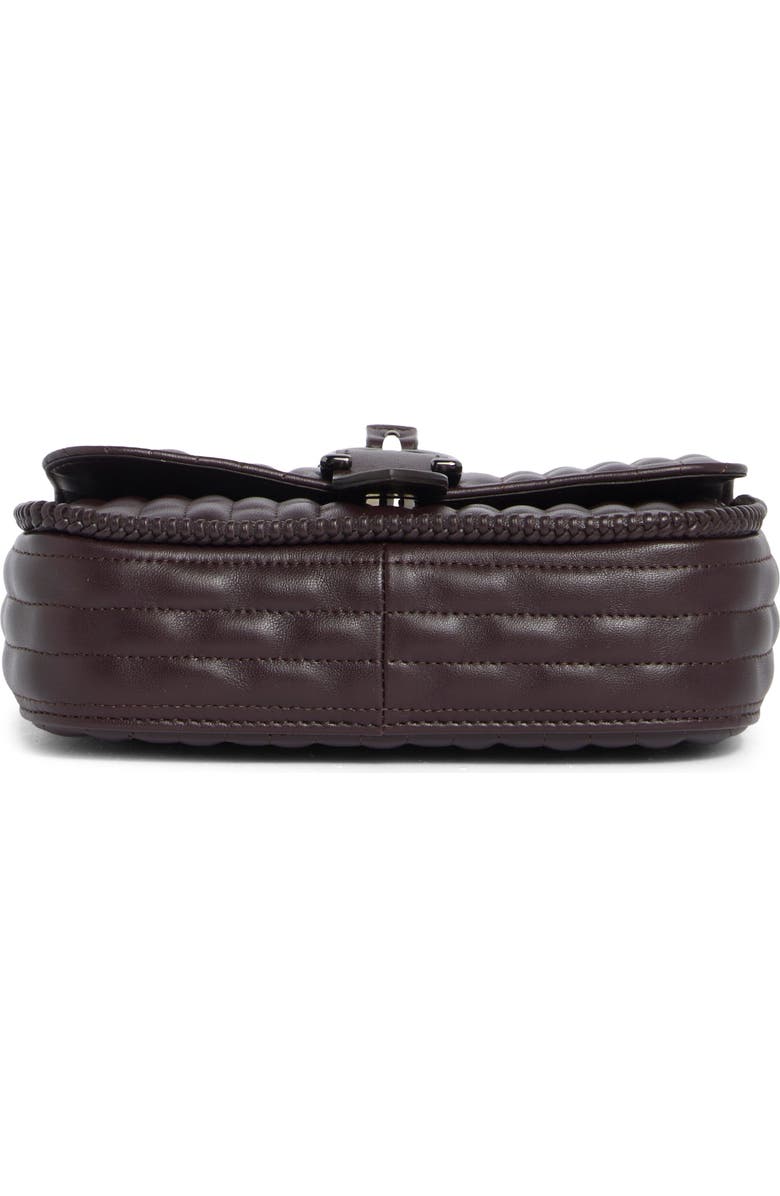 Longchamp Extra Small Quilted Leather Crossbody Bag, Alternate, color, Eggplant