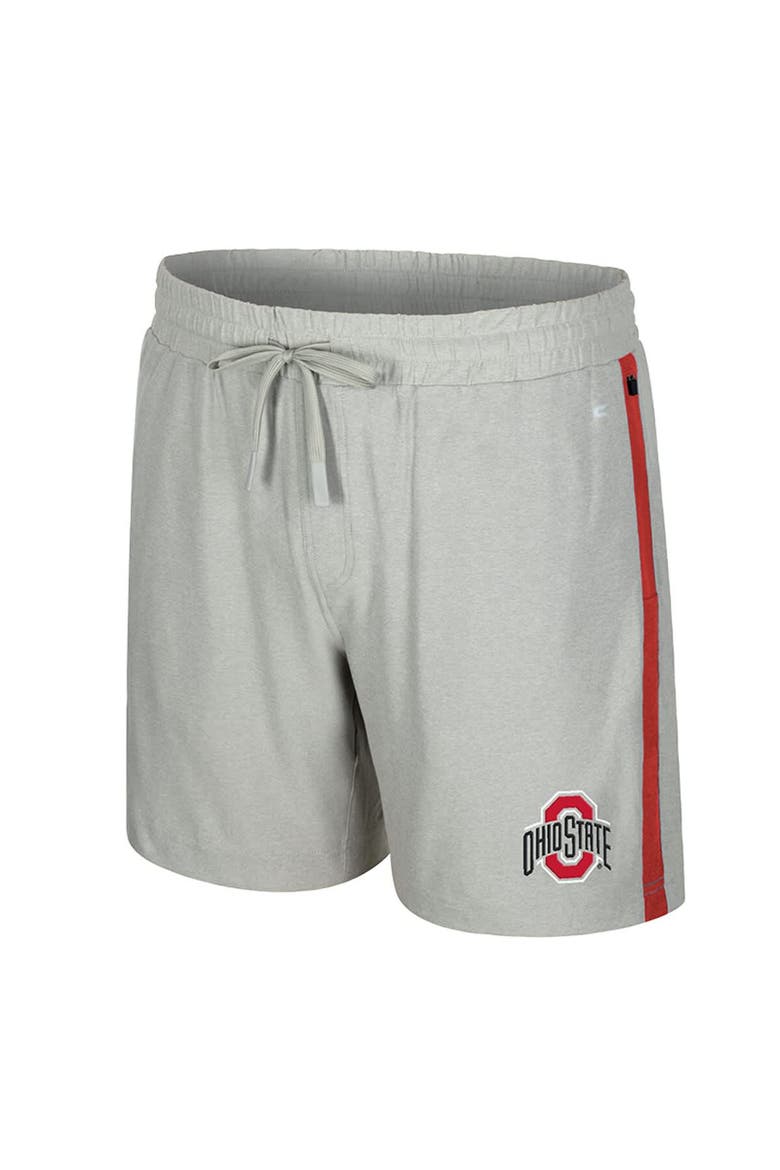Men's Colosseum Gray Ohio State Buckeyes Mac Shorts, Alternate, color, Gray