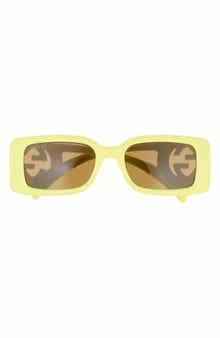 Gucci 54mm Rectangular Sunglasses