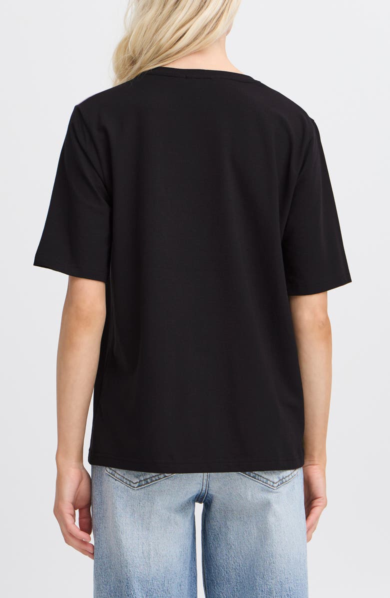 B.YOUNG Pamila Half Sleeve T-Shirt, Alternate, color, Black