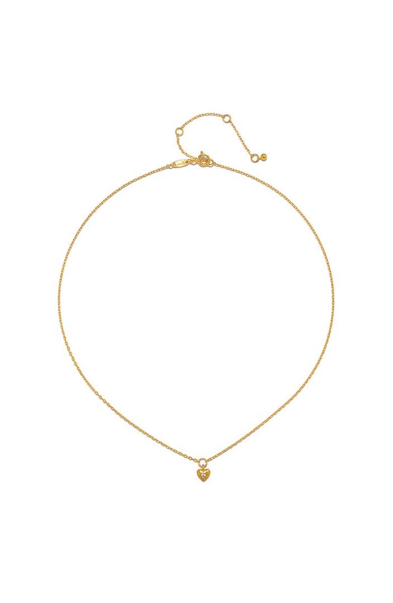 Satya Jewelry Boundless Love Mini Heart Pendant Necklace, Alternate, color, Gold