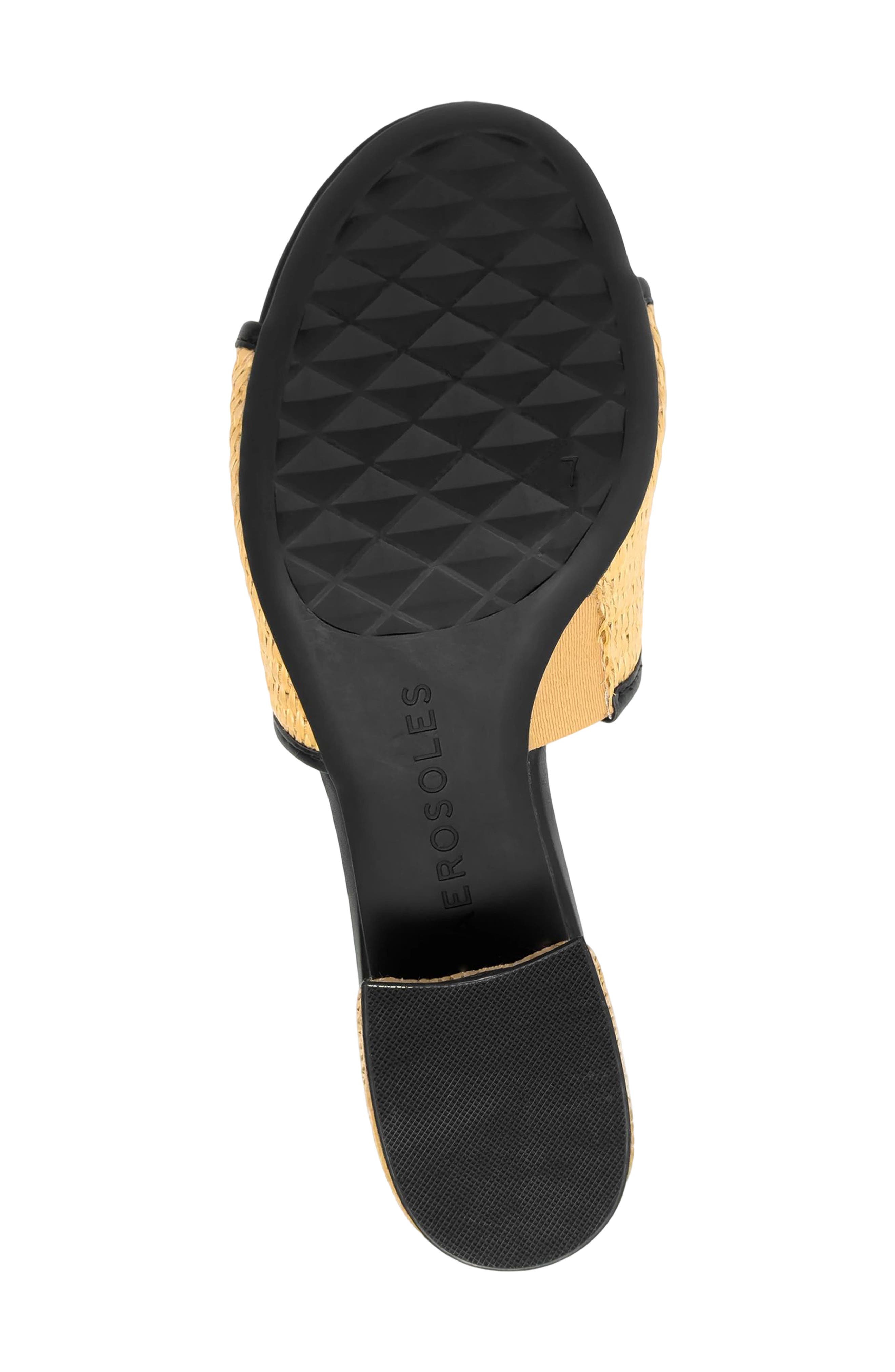 Aerosoles Como Block Heel Sandal, Alternate, color, Natural Raffia