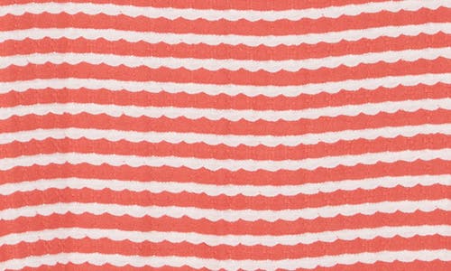 Ruby Rd. Ruby Rd Textured Stripe Top In Pink