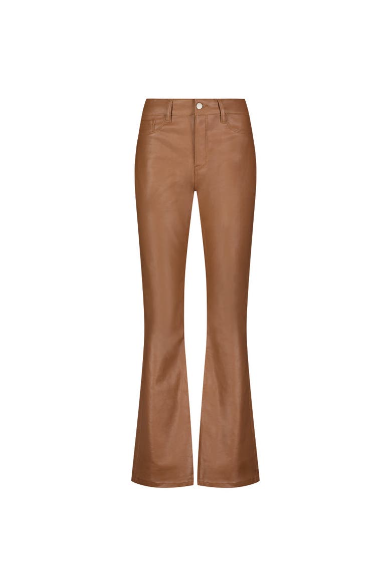 Aria Coated Flare Jean, Alternate, color, Mocha