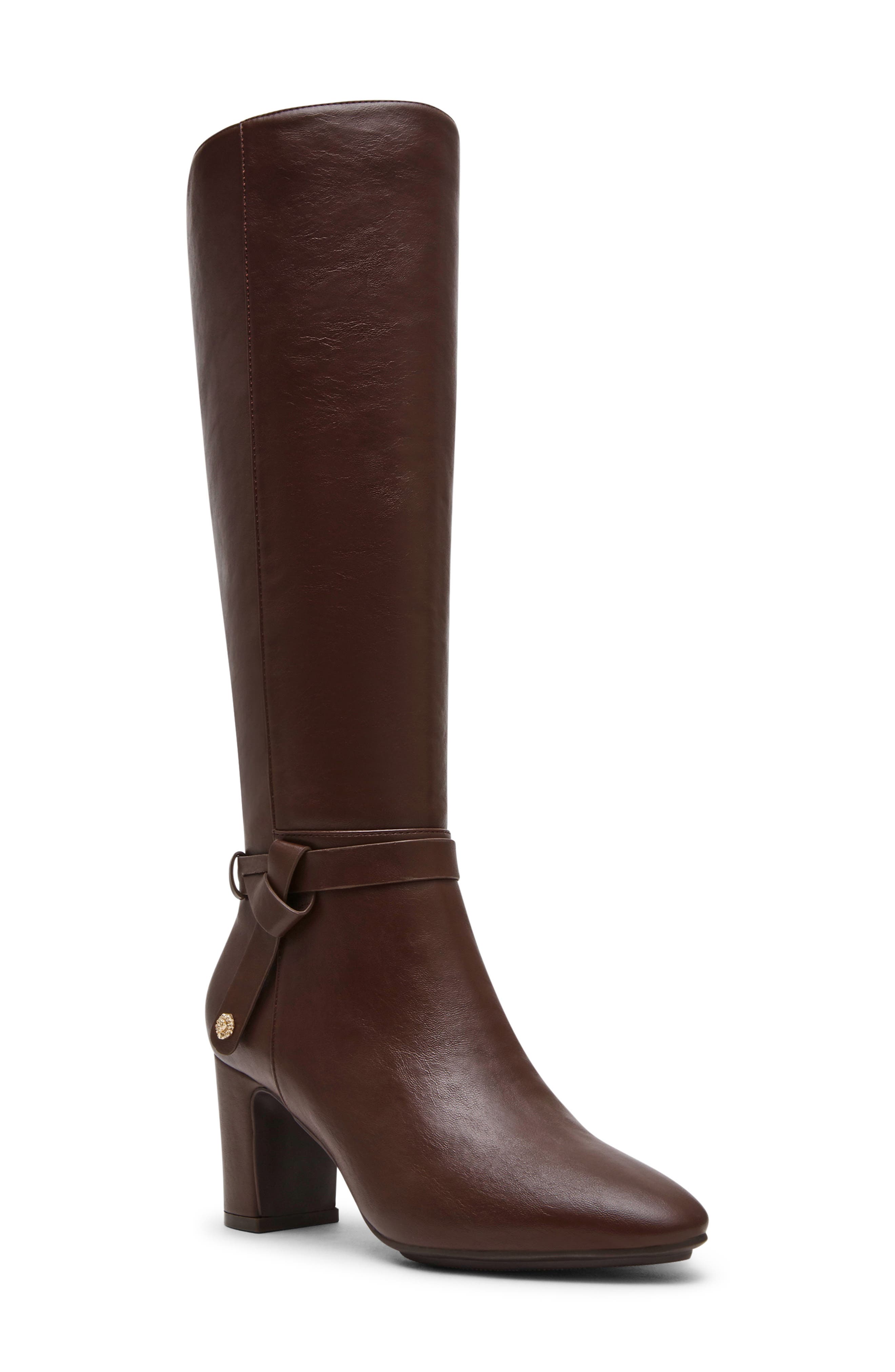 Sada Faux Leather Knee High Boot