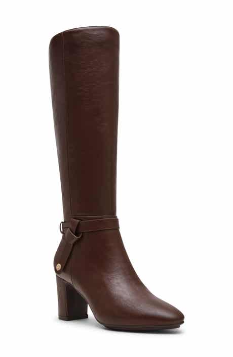 Sada Faux Leather Knee High Boot
