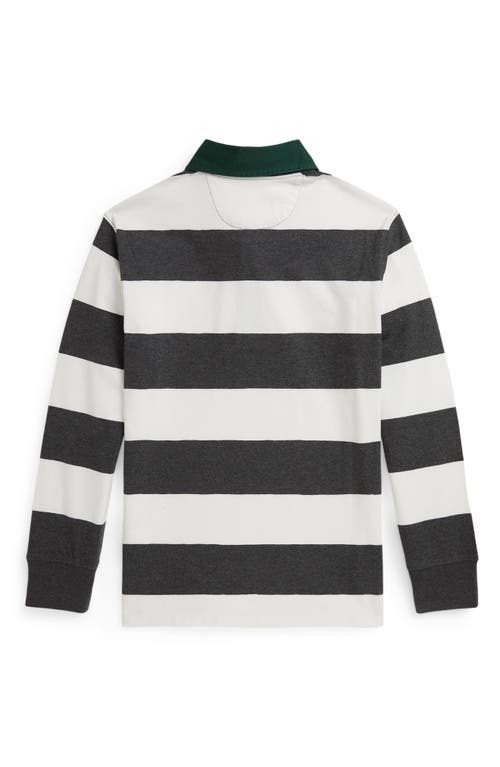Polo Ralph Lauren Big Boys Polo Bear Rugby Shirt In Black