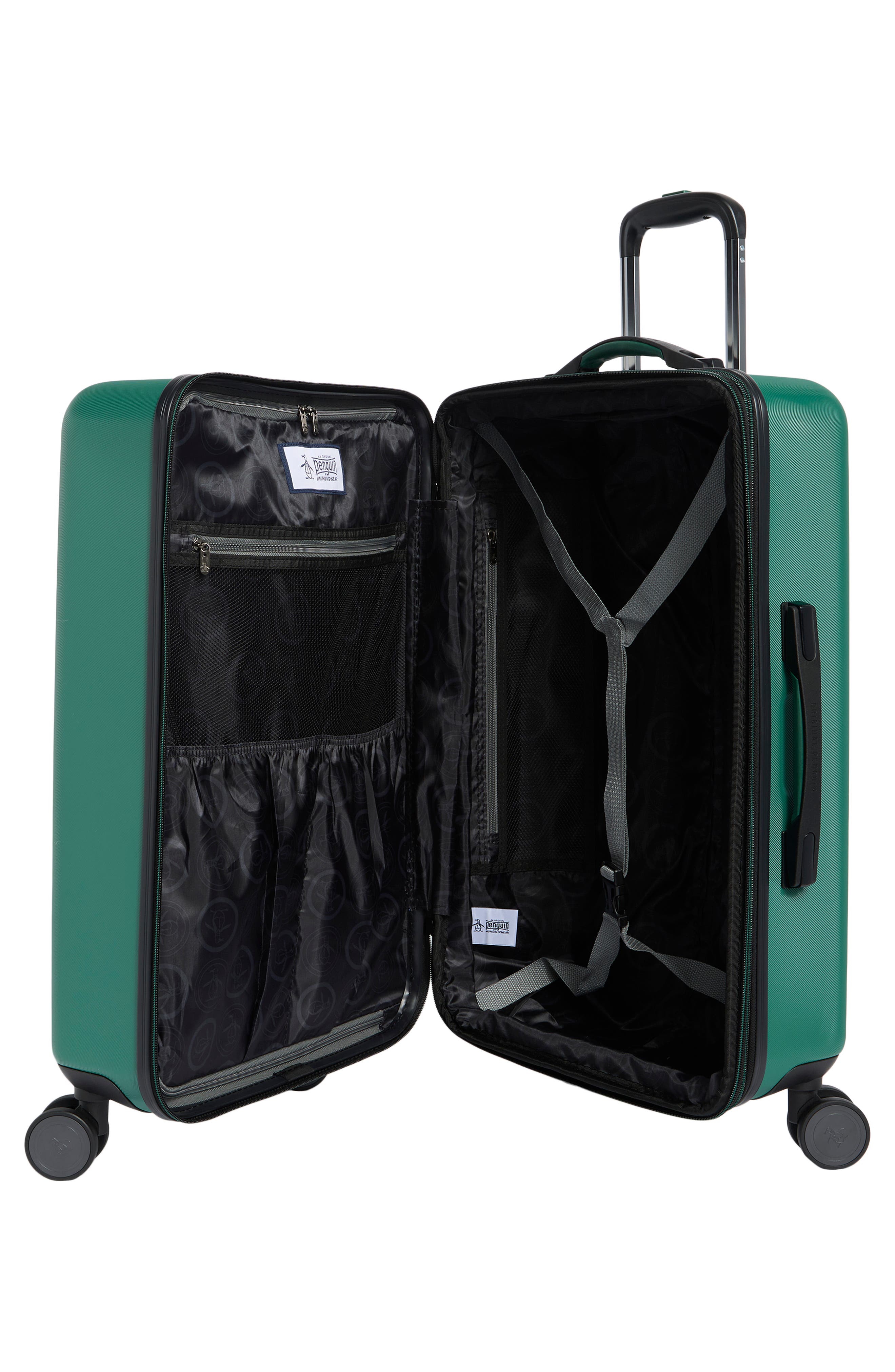 Original Penguin Finnes 25-Inch Hardside Luggage, Alternate, color, Forest Green