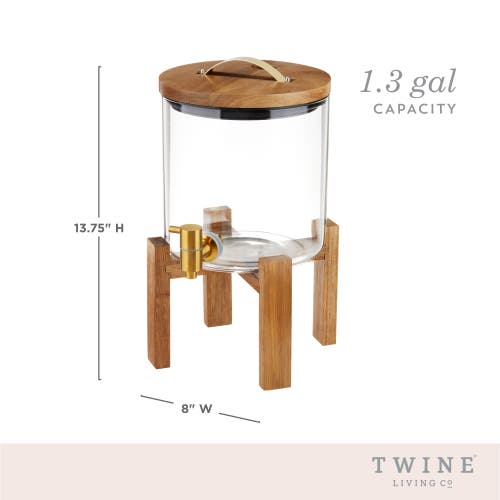 Twine Modern Manor Drink Dispenser In Brown