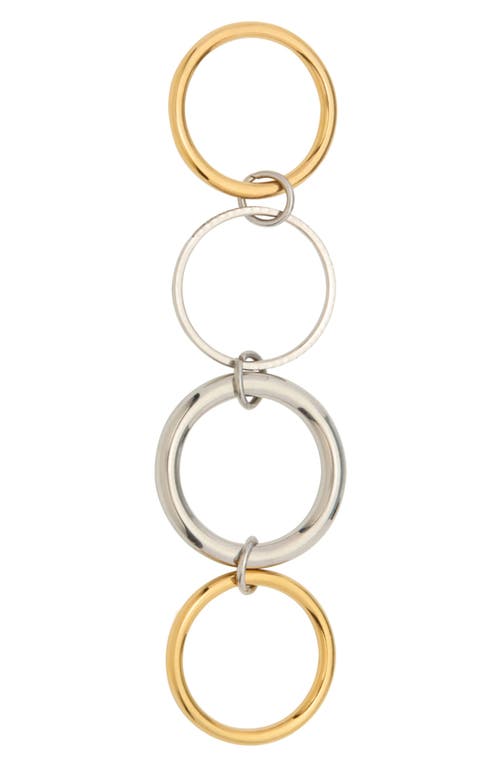St. Moran Mixed Metal Collapsing Ring In Gold