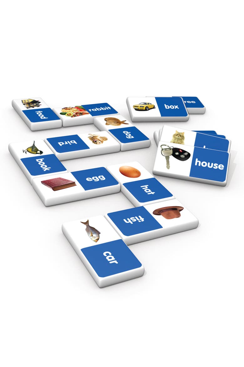 First Words Dominoes Tile Game, Main, color, Multicolored