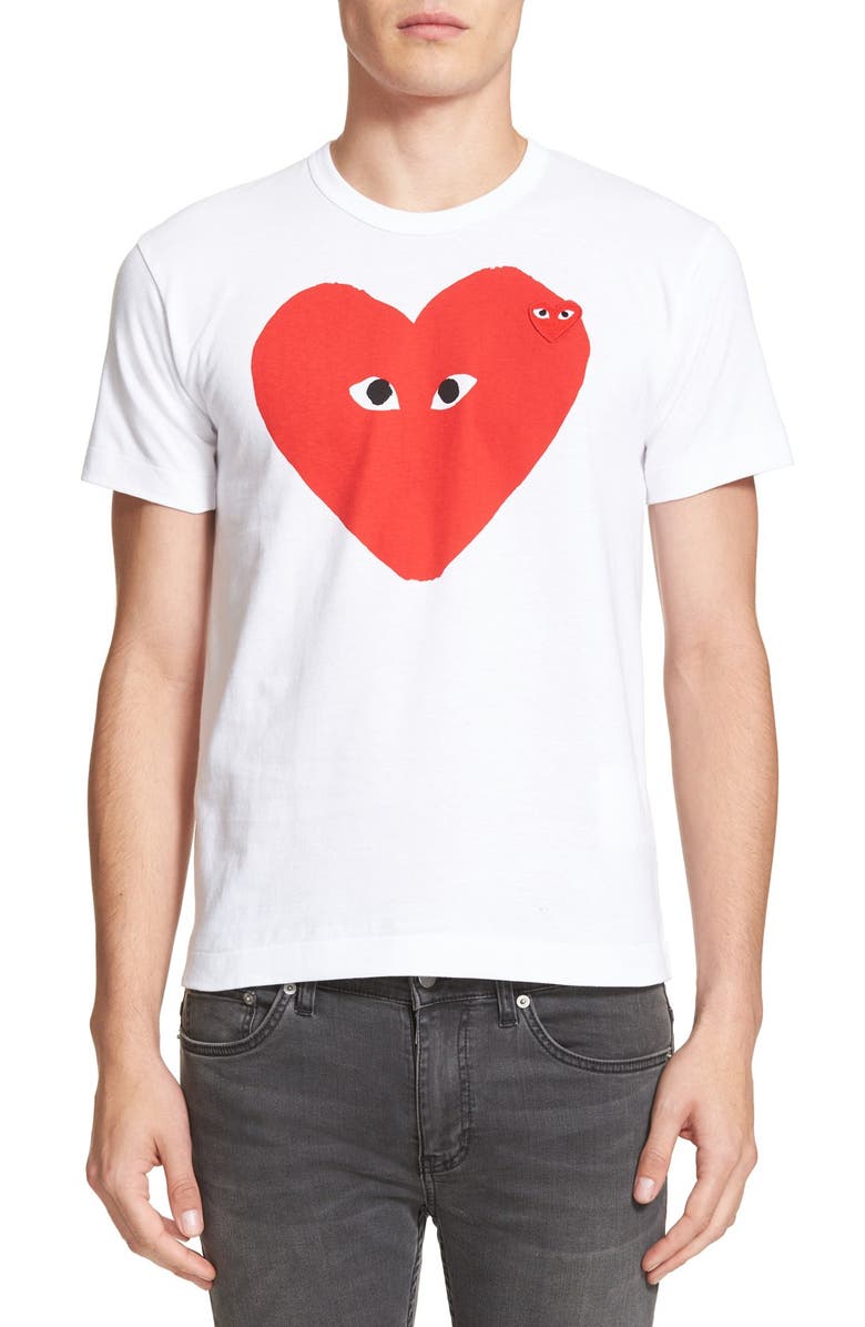 Comme des Garçons PLAY Graphic T-Shirt, Main, color,