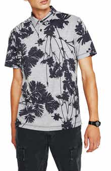 AG Bryce Floral Print Jersey Polo