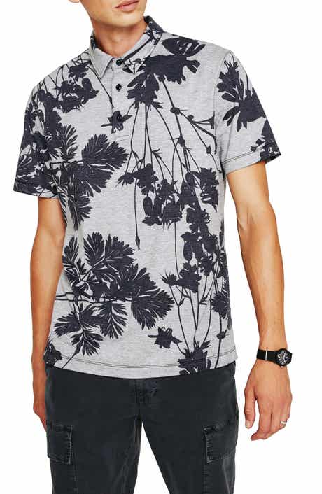 AG Bryce Floral Print Jersey Polo