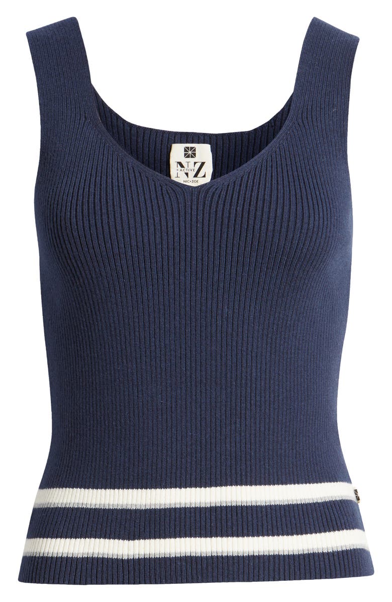 NZ ACTIVE by NIC+ZOE Unwind Sweater Tank, Alternate, color, Ink