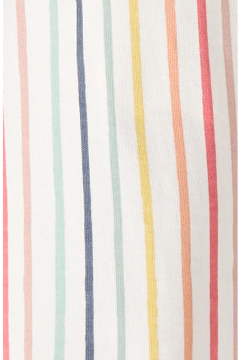 Kids' Stripe Organic Cotton Dress, Alternate, color, STRIPES AWAY RAINBOW