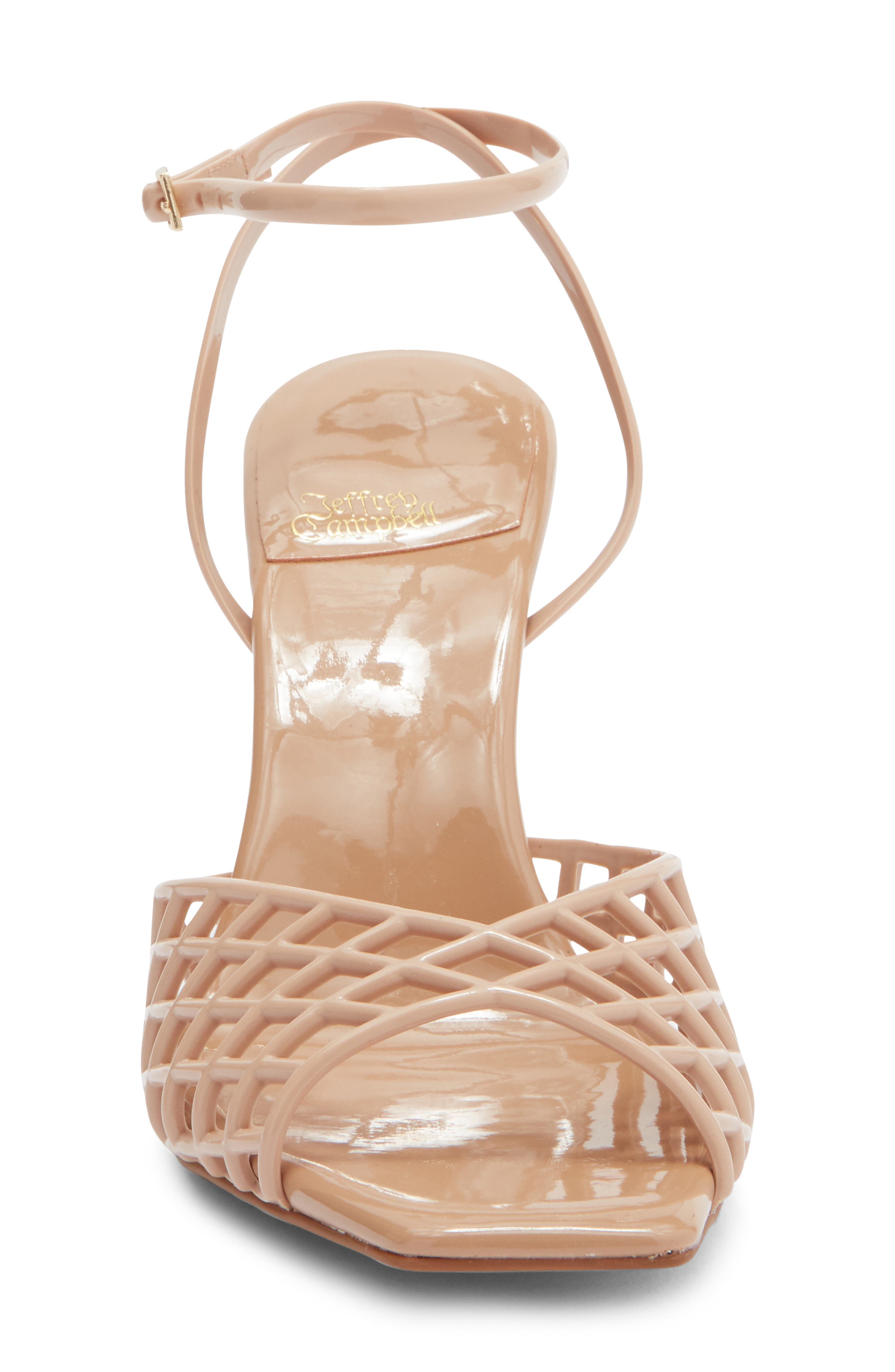 Lattix Ankle Strap Jelly Sandal, Alternate, color, NATURAL