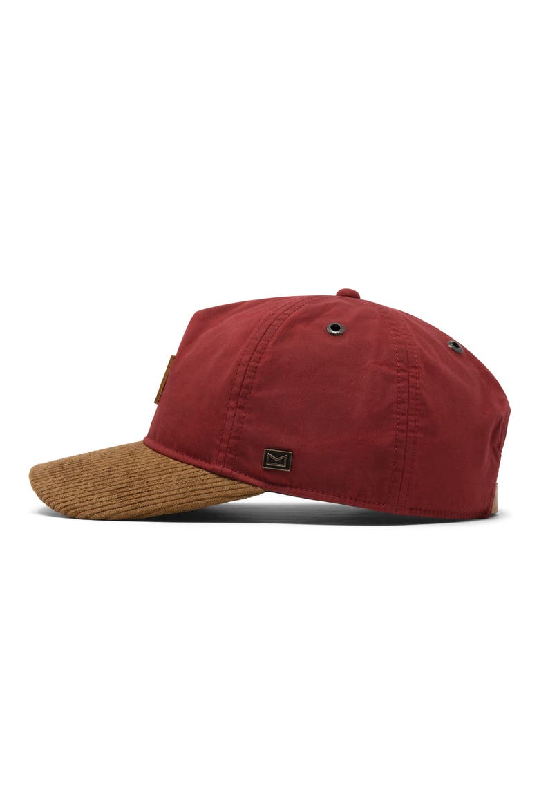 Odysea Thermal Water Repellent Waxed Cotton Baseball Cap, Alternate, color, RACING RED