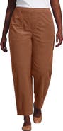Lands' End Plus Size Corduroy High Rise Pull On Utility Barrel Leg Pants