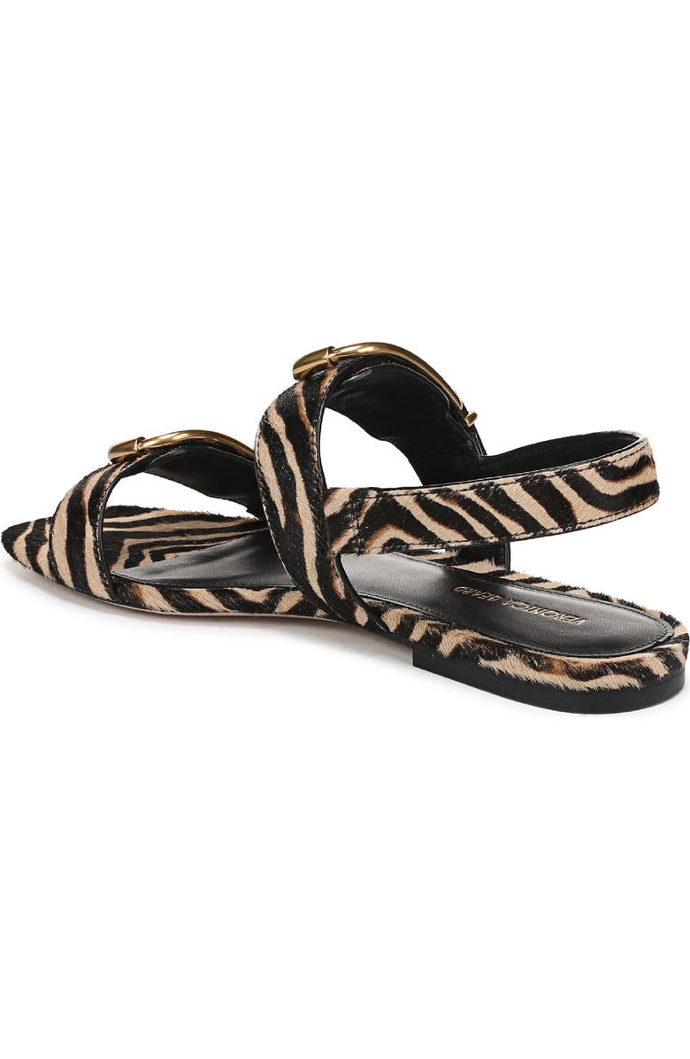 Veronica Beard Maglio-2 Genuine Calf Hair Sandal, Alternate, color, Ziger Brown Leather