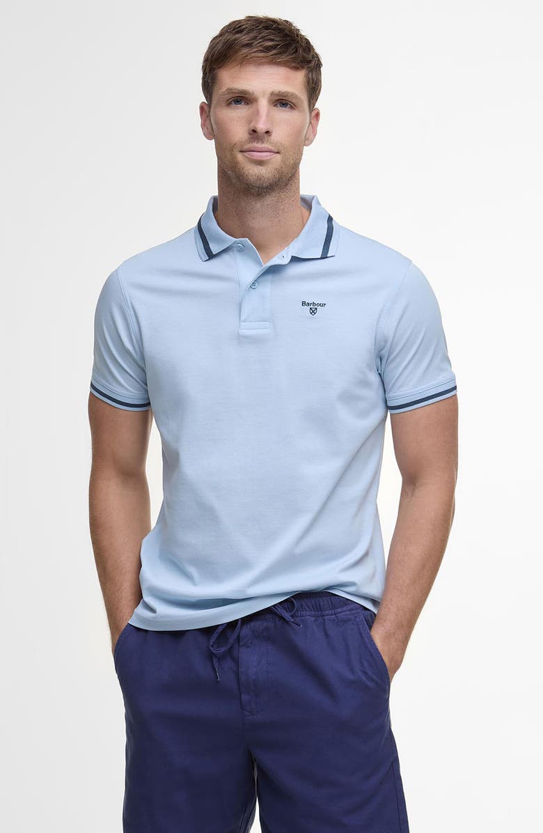 Barbour Relaxed Fit Cotton Oxford Cloth Drawstring Chino Shorts, Alternate, color, Oceana