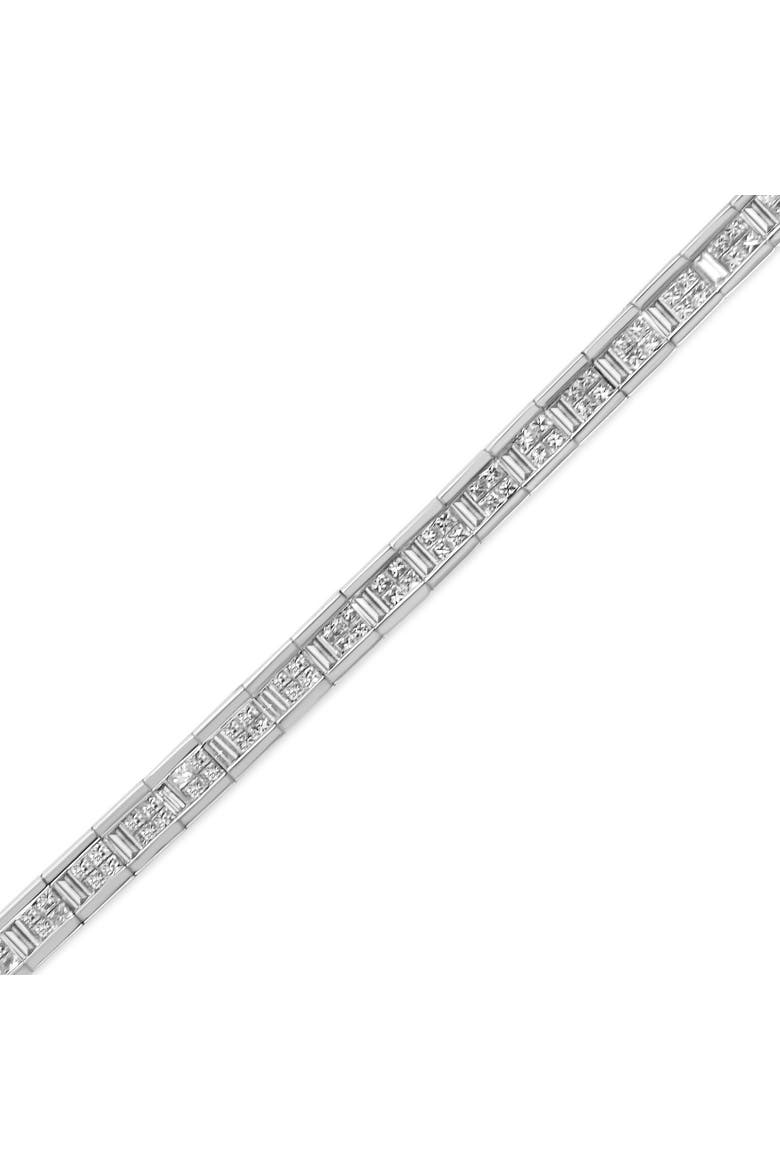 14K White Gold 4 3/8 Cttw Diamond Tennis Bracelet, Alternate, color, White