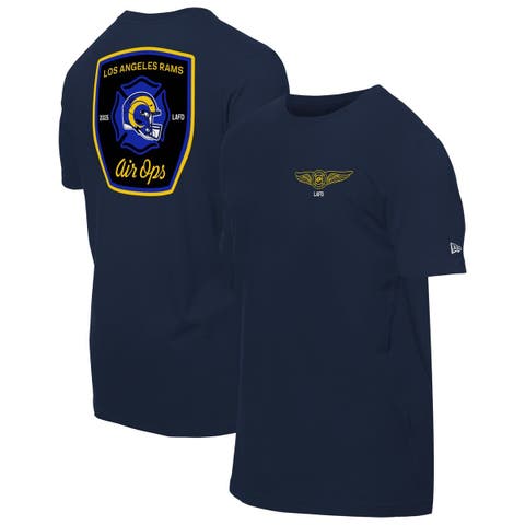 Men's New Era  Navy Los Angeles Rams x LAFD Air Ops T-Shirt