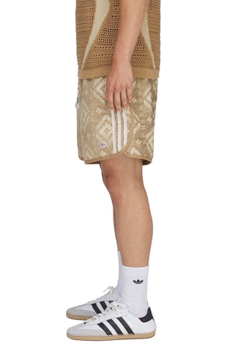adidas Originals x CLOT Ikat Drawstring Shorts, Alternate, color, Warm Sandstone