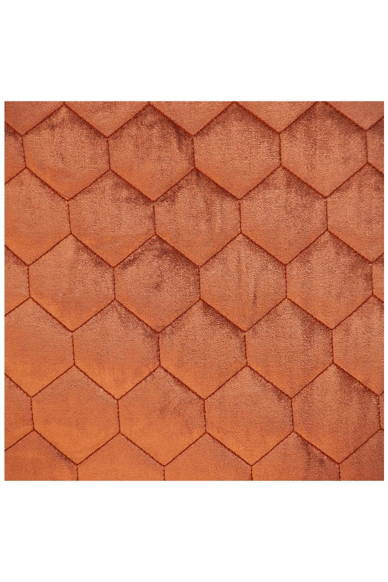 Bazyli Quilted Throw Pillow, Alternate, color, BURNT ORANGE